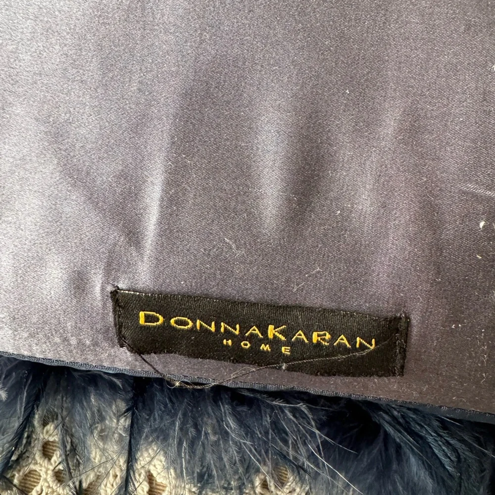 Donna Karan Midnight Feather Accent Pillow Size: 12” x 7” each - Picture 9 of 10